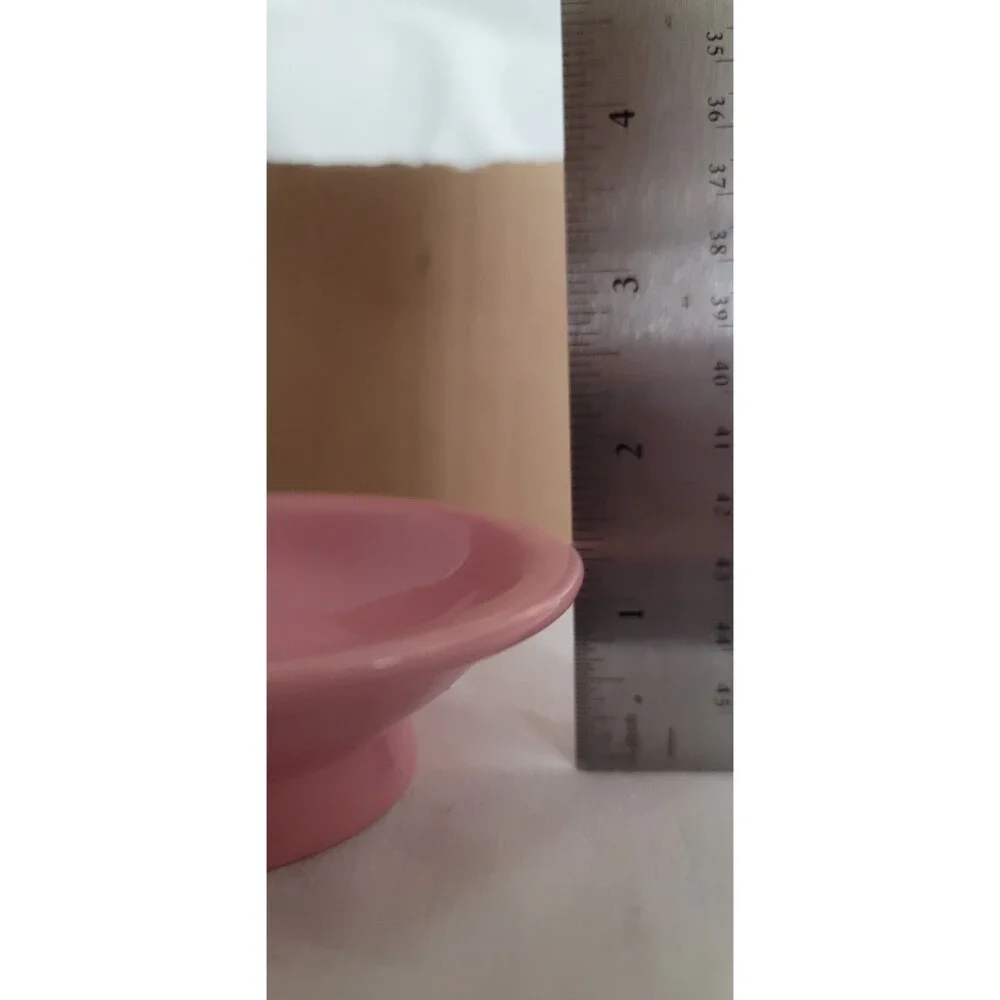 Crate & Barrel Pink Cupcake Pedestal Ramekin Bowls Set of 6 Girlie Summer Spring